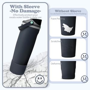 Copriscatola in silicone per bottiglie Owala FreeSip Sway da 30oz e 40oz, antiscivolo, antigraffio, migliora la stabilità, per bottiglie sportive da viaggio - Product Image 4