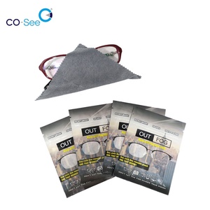 OEM 2 en 1 niebla lente gafas de tela Anti niebla de limpieza de microfibra paño de limpieza - Product Image 5