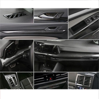 Voiture en fibre de carbone intérieur accessoires console centrale panneau de vitesse lève-vitre pour volkswagen vw golf 8 mk8 2021-2025 auto kit
