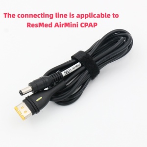 Câble d'alimentation amélioré 24V DC <span class=keywords><strong>avec</strong></span> connecteur 5521 pour ResMed AirMini, en cuivre sans oxygène 20AWG, pour station d'alimentation CPAP AirMini - Product Image 2