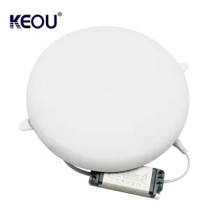Led Lamps Lighting Smart Ceiling Round Led Recessed Down Light Lamp Dimmable Downlight Thin Panel Light Frameless 36w