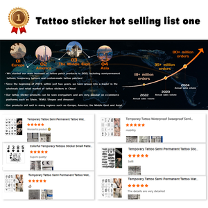Tatuaggio semipermanente impermeabile a lunga durata (2 settimane) con motivo Geisha, Samurai, Calligrafia, Frase, Serpente, Fiore - Tatuaggio alle Erbe per Braccio - Product Image 6