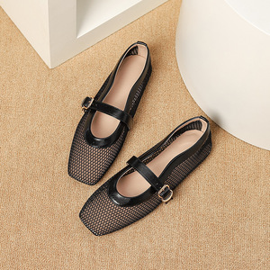 <span class=keywords><strong>Ballerine</strong></span> comode <span class=keywords><strong>scarpe</strong></span> da lavoro a punta quadrata <span class=keywords><strong>con</strong></span> <span class=keywords><strong>fibbia</strong></span> <span class=keywords><strong>scarpe</strong></span> da donna morbide personalizzate - Product Image 2