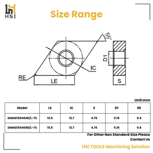 Insertos de Cermet de Alta Precisión DNMG 150404 150408 R-TS, Herramienta de Torneado Externo <span class=keywords><strong>para</strong></span> Tornos CNC, Herramienta de Corte Indexable <span class=keywords><strong>para</strong></span> Acabado - Product Image 3