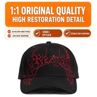 Nieuwe 5-panel 3D geborduurde logo baardpetten zwarte originele suède klep petten heren satijnen baseball pet DH petten Baez X 31 petten
