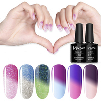 Vernis à ongles gel oem de marque Mixcoco, marque privée, changement de température de couleur, vente en gros, haute qualité pour fournitures de salon de manucure