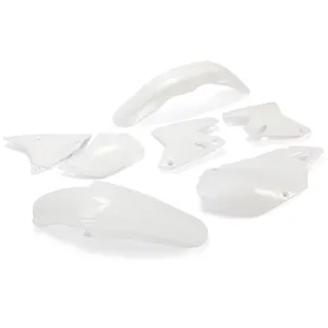 Fenders&Shrouds&Plates White Full Polypropylene kit For Suzuki DRZ 400 S SM E ES