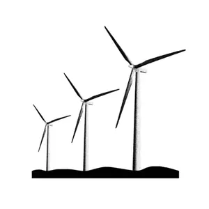 Turbin angin industri kemurnian tinggi 120V, kincir angin Generator turbin angin kualitas bagus