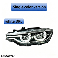Feux avant à LED Angel Eyes LIANGTU pour BMW Série 3 F30 F35 F80 13-18, feux de jour bicolores, feux de freinage, Plug & Play, directement de l'usine