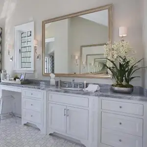 Nhà sản xuất trực tiếp Acrylic phòng tắm Vanity tủ màu trắng không thấm nước tủ phòng tắm với bồn rửa