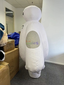Gente Popular dibujos animados gran héroe personaje <span class=keywords><strong>Baymax</strong></span> peluche juguete inflable mascota disfraz inflable <span class=keywords><strong>Baymax</strong></span> mascota disfraz para adulto - Product Image 3