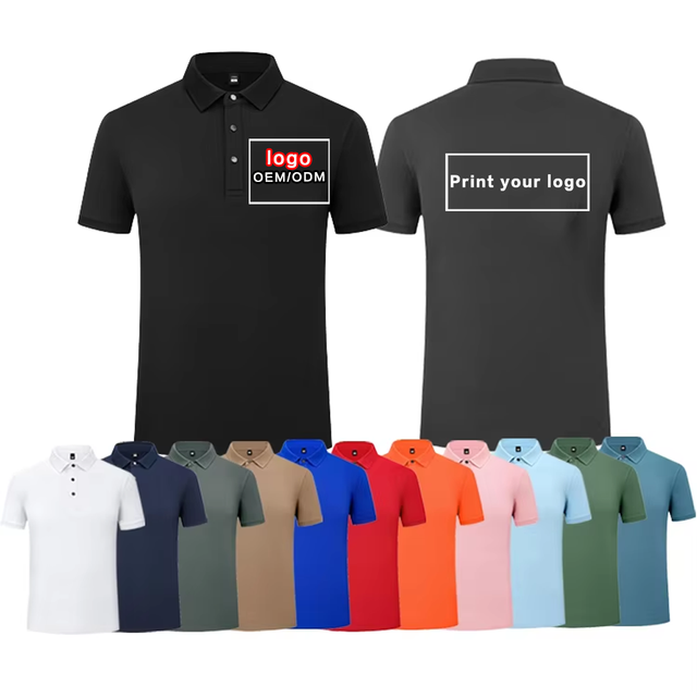 Wholesale Quick Dry 100% Polyester Pique Performance Tactical for Polo T-Shirt for Men Custom Embroidery Printed Design