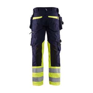 BLAKLADER - 199413308933C146 Pantalon haute visibilité avec stretch bleu marine/jaune-EAN 7330509667590 HI-VIS WORKWEAR - Product Image 2