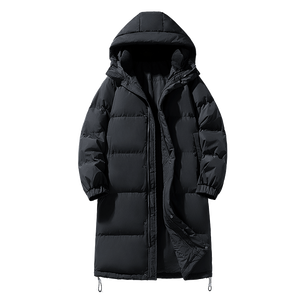 Manteau d'hiver personnalisé pour garçons, nouveau modèle ample et chaud, style couple, avec capuche épaisse, confortable et tendance. - Product Image 5