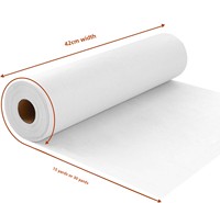 En gros, Entoilage thermocollant en polyester non-tissé blanc simple face pour artisanat DIY et travaux d'aiguille