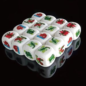 Dado Tucai de Goma Blanca de 50 mm con Impresión UV, Accesorio para Juegos de Mesa - Product Image 1