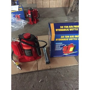 Gato hidráulico manual de botella de 30 toneladas para elevación de coches, de acero, altura mínima 265mm, carrera 160mm - Product Image 1