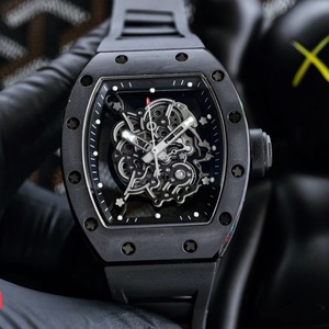 2026 New Luxury Tonneau-shaped <b>Skeleton</b> Dial Ceramic Edition Men's Mechanical <b>Watch</b> with <b>Automatic</b> Movement and Water Resistance - Product Image 5