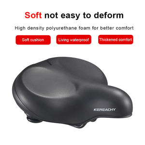 KEREACHY Siège confortable et étanche Double absorption des chocs <span class=keywords><strong>Selle</strong></span> <span class=keywords><strong>de</strong></span> vélo <span class=keywords><strong>de</strong></span> ville <span class=keywords><strong>Selle</strong></span> <span class=keywords><strong>de</strong></span> ville <span class=keywords><strong>de</strong></span> banlieue Super Wide Seat - Product Image 4