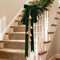Ruban en velours de nylon fin classique LaRibbons, 1 pouce x 25 yards, vert foncé, pour emballage cadeau de Noël, couronne, nœud, nœud pour cheveux en extérieur