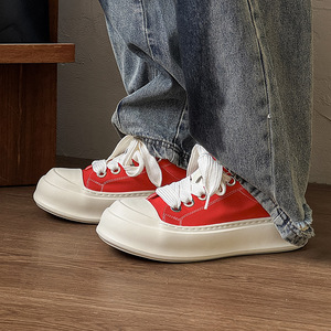 Sneakers Casual da Uomo 2026 di Tendenza con Suola in Schiuma <span class=keywords><strong>Ultra</strong></span> Leggera e Rialzo Interno, in Tela con Suola Spessa - Product Image 1