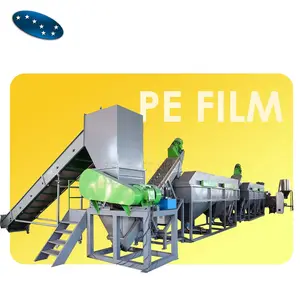 Waste PE / PP Plastic Film Recycling Crushing Washing Line / jumbo bags recycling machine line