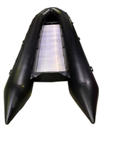 Offre Spéciale : Bateau de Sauvetage Gonflable 300 cm, Bateau Gonflable 11 pieds pour 5 Personnes, Bateaux de Pêche à Moteur Hors-Bord
