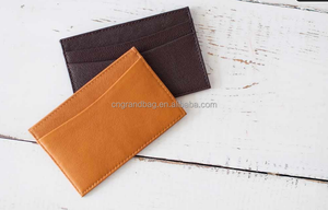 Porta carte d'identità su entrambi i lati in morbida pelle Nappa porta biglietti da visita promozione regalo all'ingrosso fatto a mano - Product Image 3