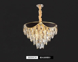 Đèn Chùm Pha Lê Vàng K9 Hiện Đại Bán Chạy Nhất Với Loa Bluetooth Và Đèn Led Nhà Máy Chiếu Sáng Guzhen Aimi Giá Rẻ - Product Image 5