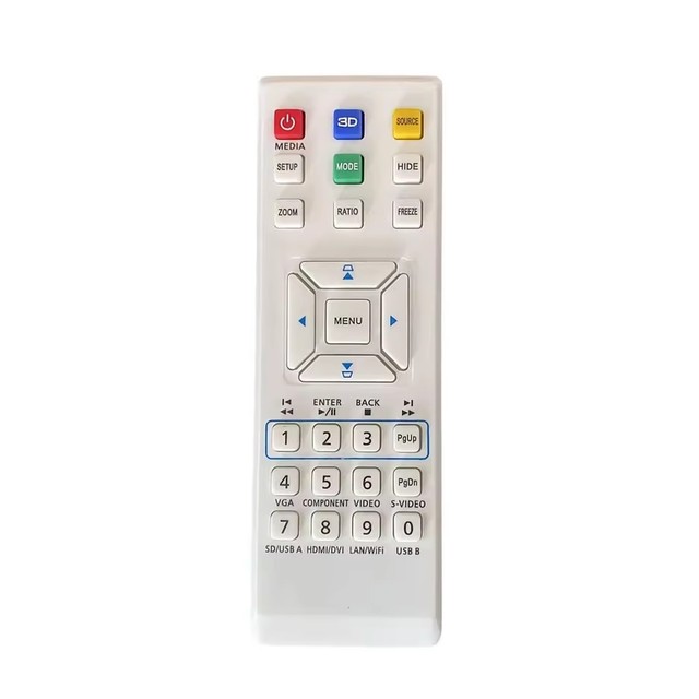 New Remote Control for H5381BD H5370BD H6510BD H7532BD DLP Projector with 10m Control Distance 4 Buttons ABS Material