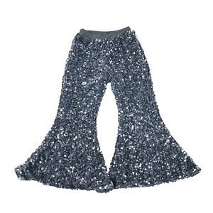<span class=keywords><strong>Pantaloni</strong></span> svasati con <span class=keywords><strong>paillettes</strong></span> per bambini caldi di vendita calda Sparkle girl Bell Bottoms - Product Image 6
