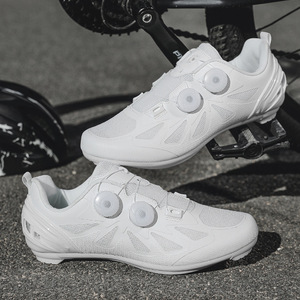 Men's Mesh Cycling Shoes Athletic Fit EVA Rubber Sole Solid Pattern Non Locking Clipless For Road Mountain Bike - Product Image 1