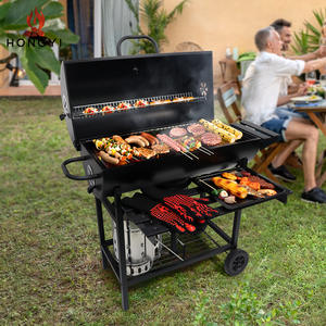 เตาถ่านเหล็กแบบถังน้ำมัน HONGYI แบบพกพาสำหรับใช้กลางแจ้งในสวน เหมาะสำหรับผู้ใช้หลายคน - Product Image 5