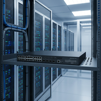 Switch de Red Silencioso de 48 Puertos Gigabit con Doble Fuente de Alimentación Redundante AC, Compatible con POE de Media Potencia, Montable en Rack