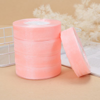 Ruban en tulle transparent et en fil de neige de 25 mm, ruban en maille de soie pour boîtes à gâteaux, 45 mètres par rouleau, parfait pour les anniversaires
