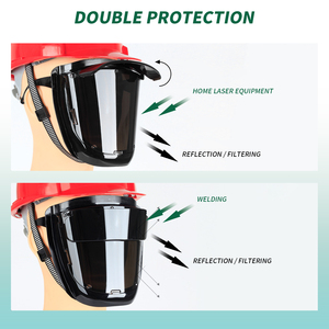 Lunettes de sécurité légères Lunettes Laser Visage Double Capuche De Protection Soudeur Masque Casques De Soudage - Product Image 4