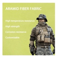 1500d 220gsm pour Kevlar Aramide Tissu Tissé Haute Résistance Tissu Ignifuge pour Aérospatiale Gilet Casque Pompier Uniformes