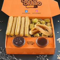 Emballage alimentaire jetable personnalisé avec logo, en matériaux recyclés, finition mate, pour déjeuner, frites, poulet, burger, sushi