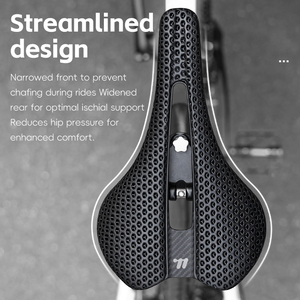 WEST BIKING Almofada de Assento de Bicicleta Impressa em 3D com Absorção de Choque Ultralight para Bicicleta de Estrada e Montanha em Fibra de Carbono - Product Image 3