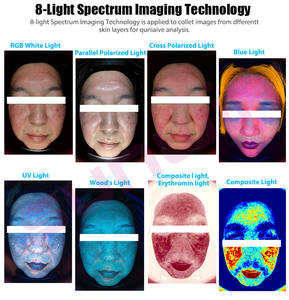 Portable 3d Ai Face Skin Analisador De Pele Facial Tester Scanner Magic Face Mirror Device Machine d'analyse de la peau Analyseur de peau - Product Image 2