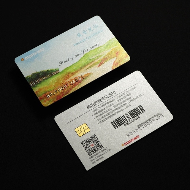 Customized Waterproof Business Card Scratch-off Gift Card QR Code Overlay Barcode Membership Chip Mini Tag Contactless Card