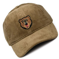 Topi Baseball 6 Panel Bordir Custom Grosir, Bahan Corduroy Unisex, Laris untuk Aktivitas Luar Ruangan, Pria Wanita, Model Gorras
