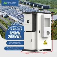Système de stockage de batteries commerciales JApower 125 kW 265 kWh tout-en-un, refroidissement par air extérieur, compatible avec l'onduleur hybride Deye, IP55