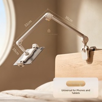 Support de tablette cantilever réglable en hauteur, en alliage d'aluminium FEIXIANG CT19, étanche, bras mécanique, capacité de charge de 400 g, fixation sur bureau
