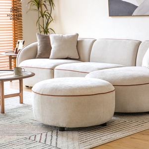 Nouvelle conception de canapé modulaire beige moderne sur mesure pour salon, ensemble de meubles, canapé en tissu sectionnel - Product Image 5