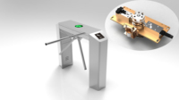 Tourniquet de contrôle d'accès automatique à code QR TigerWong France, prix du tourniquet à trépied, porte d'entrée, porte à trépied