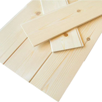 Panneaux muraux en bois de pin non peint, planches de sauna intérieures, revêtement en bois massif Pinus Sylvestris