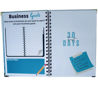 Carnet de notes personnalisé avec impression de marque, couverture rigide en PVC, spirale, agenda/agenda de bureau, journal à spirale YO