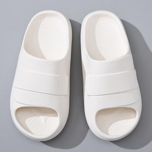 Zapatillas de hombre y mujer con suela de EVA, chanclas de interior antideslizantes con suela gruesa, color blanco, negro, caqui, talla 36 a 45 - Product Image 3