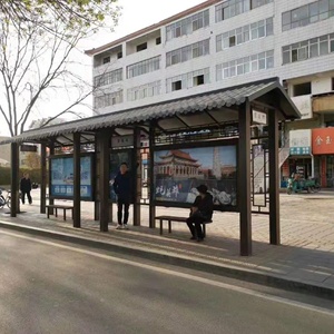 Customized Outdoor Solar Power <strong>Bus</strong> Stop Digital Signage <strong>Bus</strong> Route Reporting System Display - Product Image 3